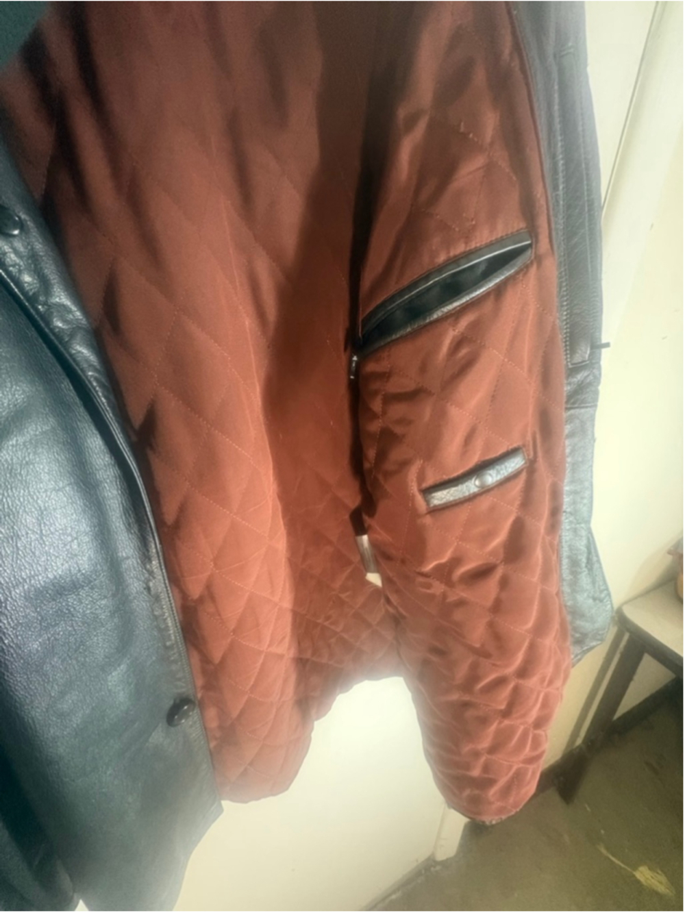 Wilson’s Leather Black Leather Jacket XL Men’s Classic Button Front Coat XL - Picture 3 of 6